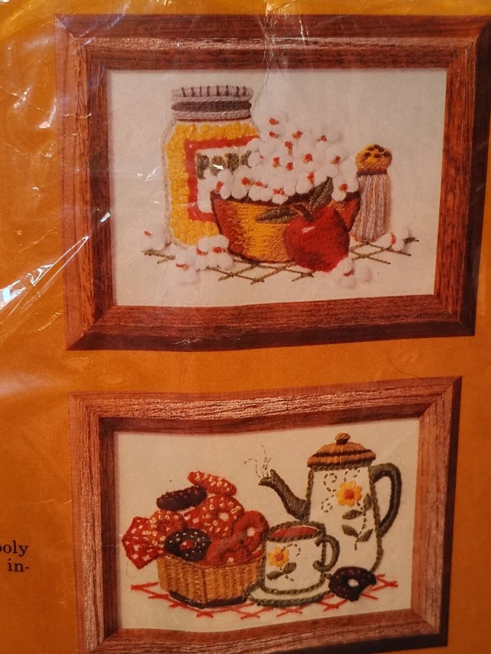 The Creative Circle Popcorn And Donuts Crewel Embroidery Kit No. 210 Bob Shafer